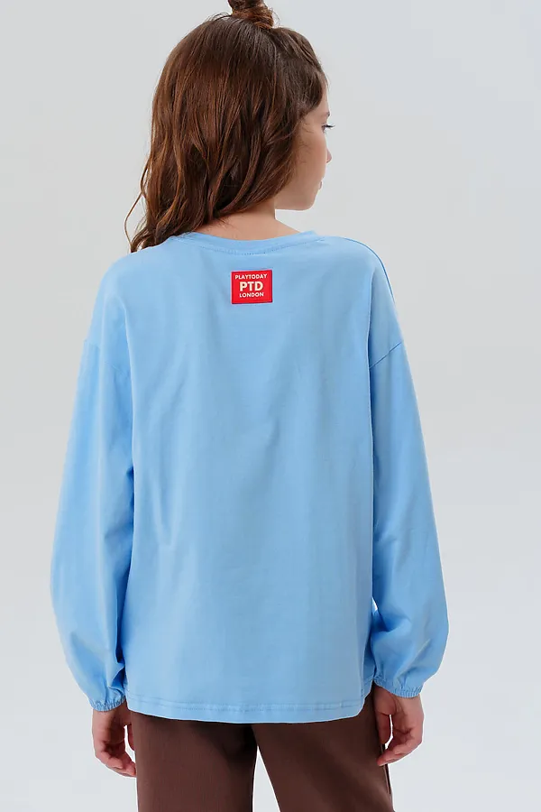 Лонгслив PLAYTODAY, голубой - фото 2