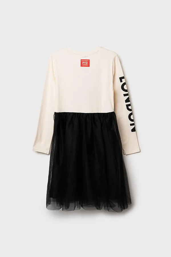 Платье PLAYTODAY, молочный,черный - фото 2
