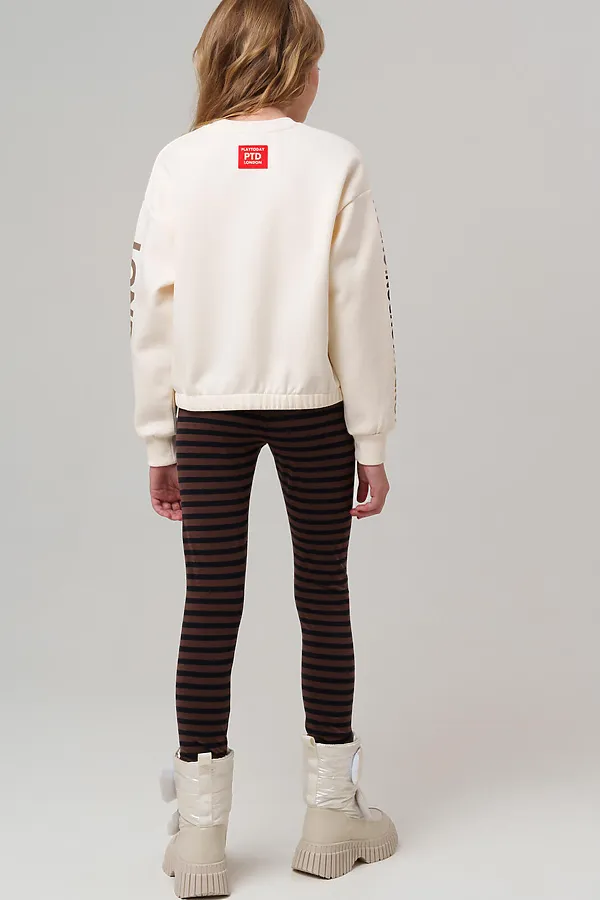 Леггинсы PLAYTODAY, черный,коричневый - фото 2