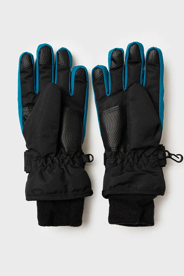 Перчатки PLAYTODAY, черный,бирюзовый - фото 2