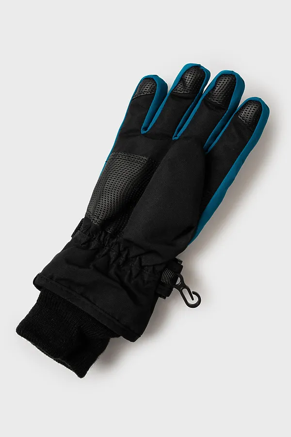 Перчатки PLAYTODAY, черный,бирюзовый - фото 2