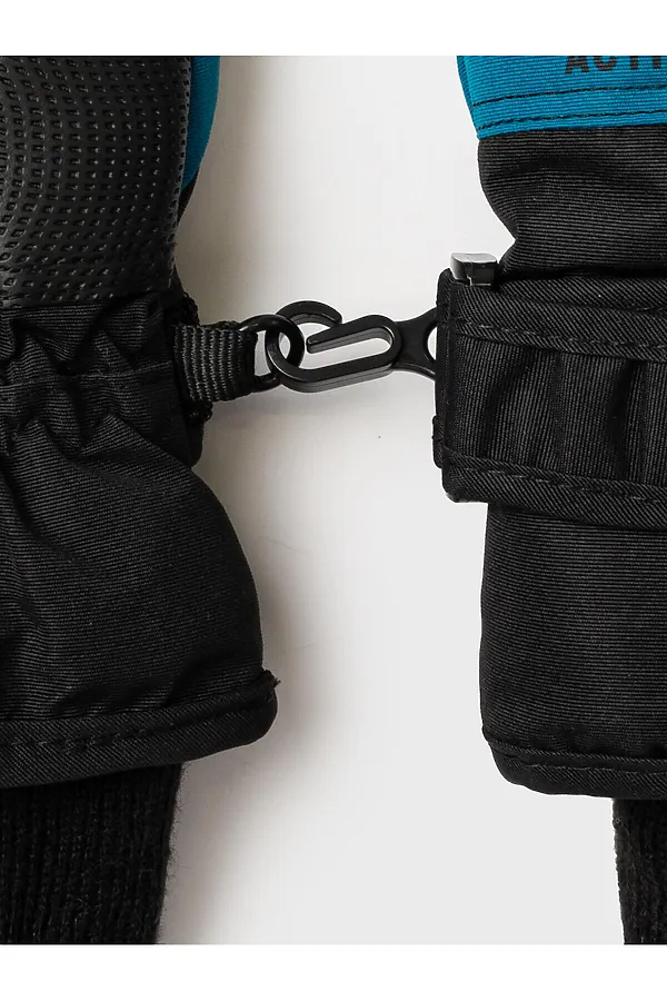 Перчатки PLAYTODAY, черный,бирюзовый - фото 2