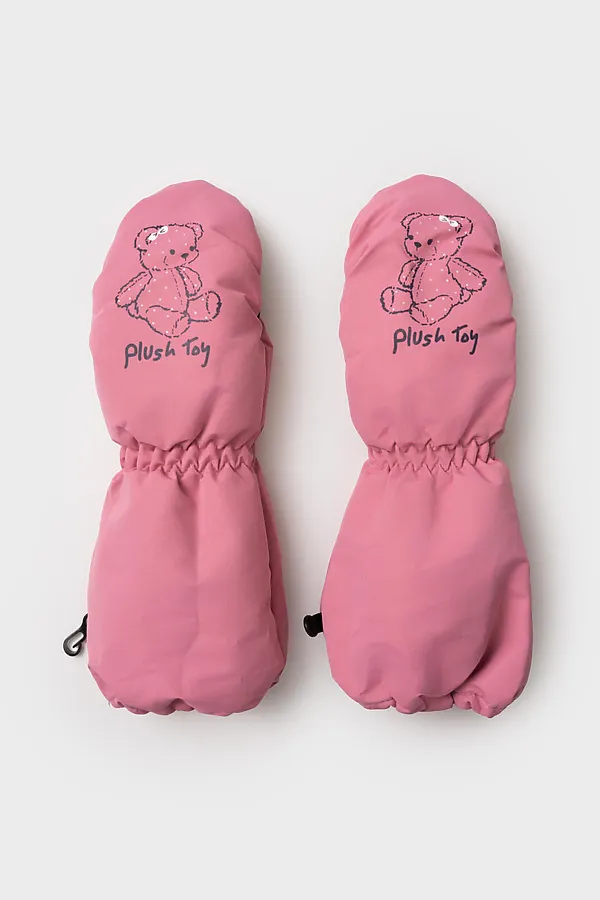 Варежки PLAYTODAY, розовый,черный - фото 2