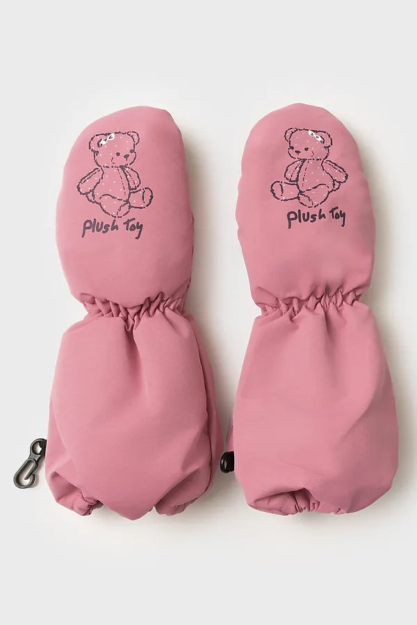 Варежки PLAYTODAY, розовый,черный - фото 2