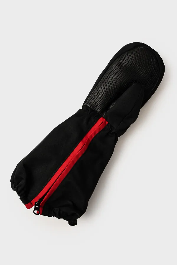 Варежки PLAYTODAY, черный,красный - фото 2