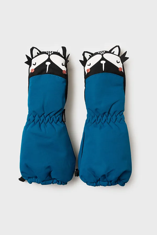 Варежки PLAYTODAY, тёмно-синий,черный - фото 2