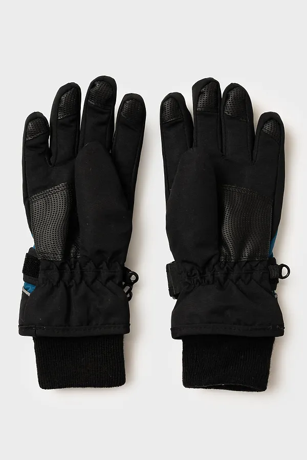 Перчатки PLAYTODAY, черный,тёмно-синий,светоотражающий - фото 2