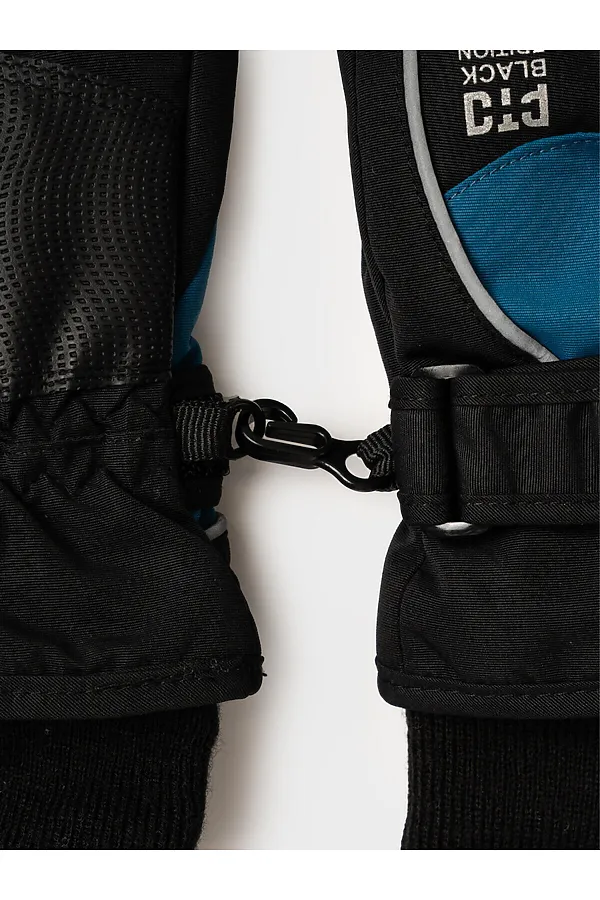 Перчатки PLAYTODAY, черный,тёмно-синий,светоотражающий - фото 2