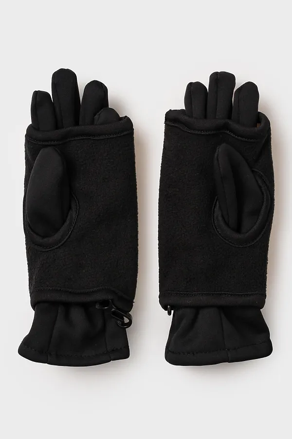 Комплект (Митенки+Перчатки) PLAYTODAY, черный,золотой - фото 2