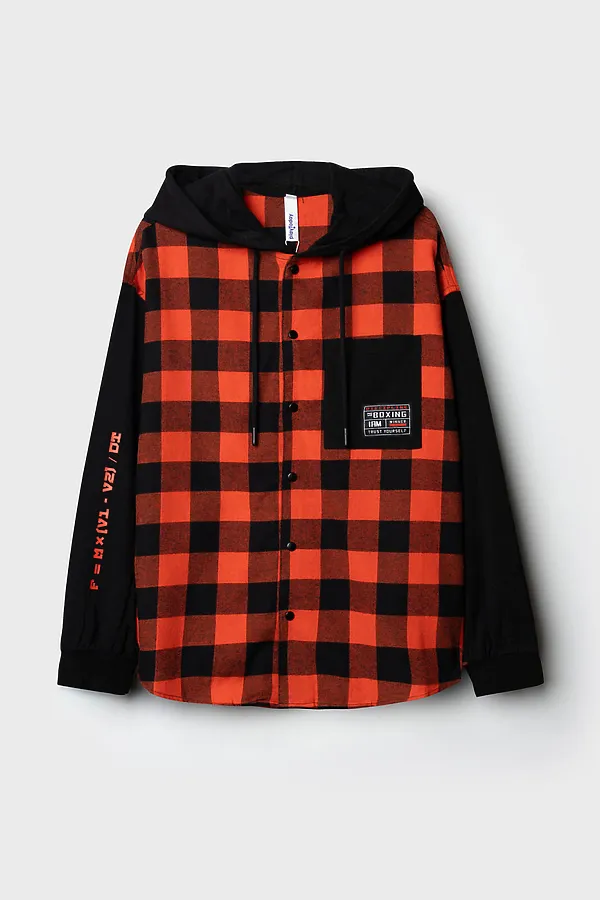 Рубашка PLAYTODAY, черный,красный - фото 2