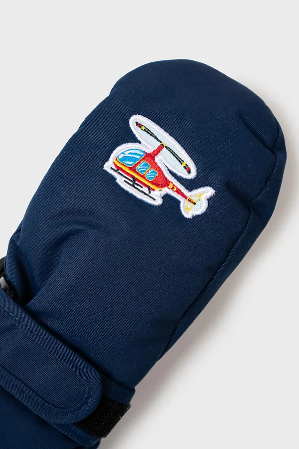 Варежки PLAYTODAY, тёмно-синий,черный - фото 2