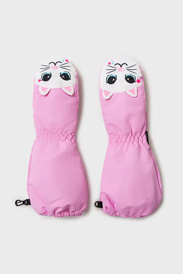 Варежки PLAYTODAY, розовый,белый,черный - фото 2