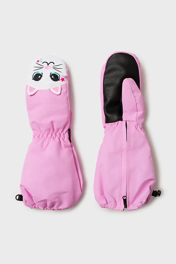 Варежки PLAYTODAY, розовый,белый,черный - фото 2