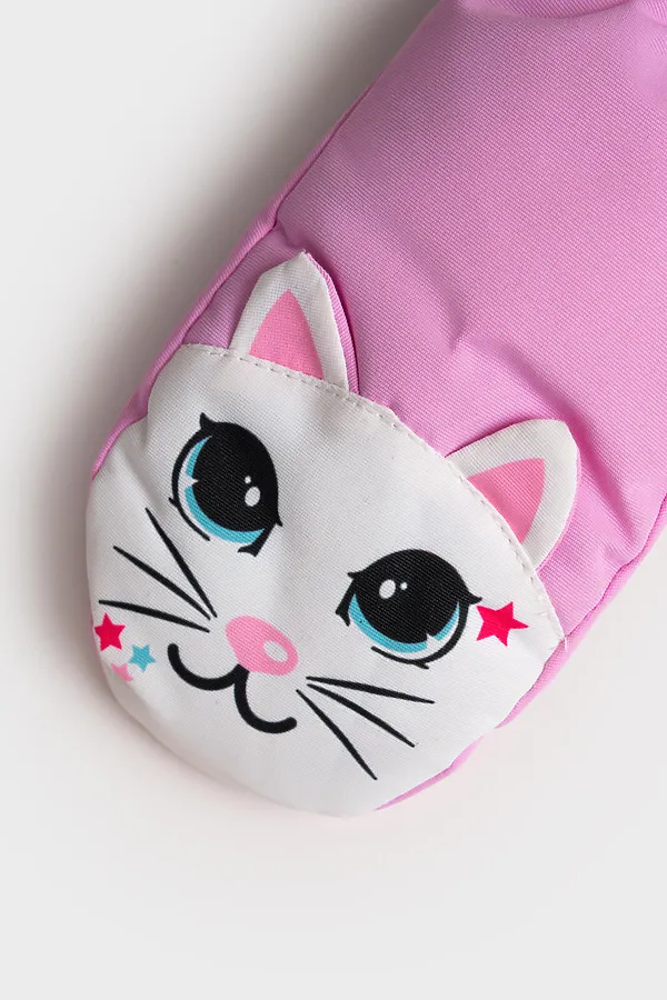 Варежки PLAYTODAY, розовый,белый,черный - фото 2