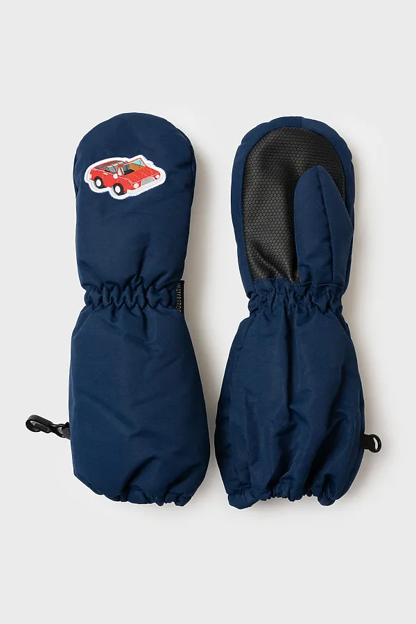 Варежки PLAYTODAY, тёмно-синий,черный - фото 2
