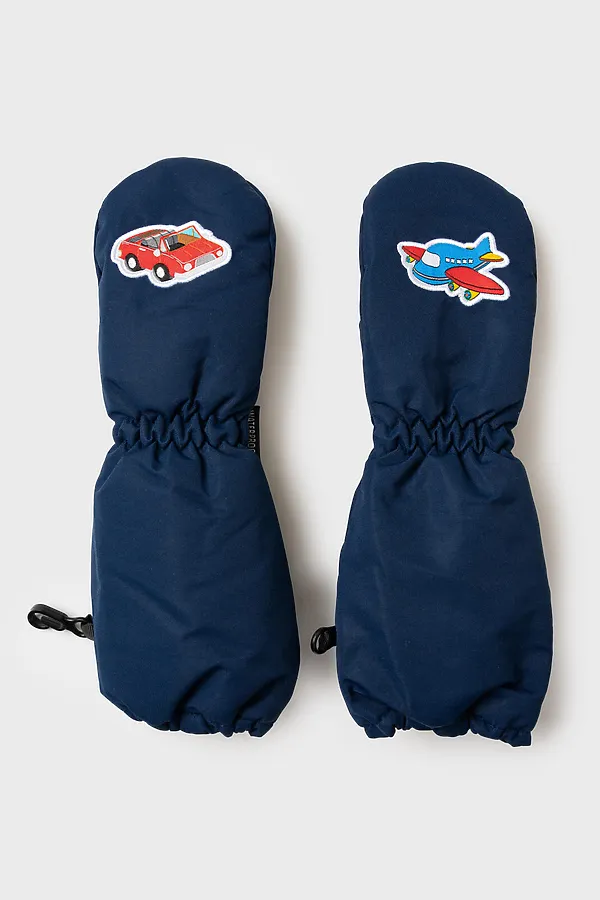 Варежки PLAYTODAY, тёмно-синий,черный - фото 2