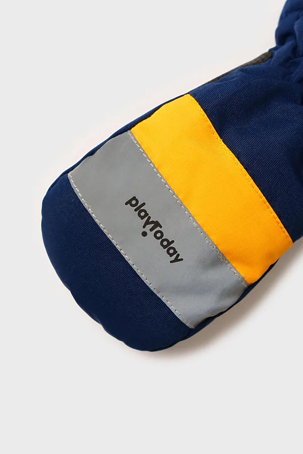Варежки PLAYTODAY, тёмно-синий - фото 2