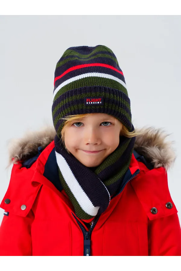 Комплект (Шапка+Снуд) PLAYTODAY, разноцветный - фото 2