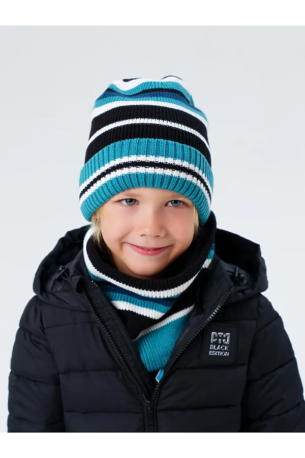 Комплект (Шапка+Снуд) PLAYTODAY, разноцветный - фото 2