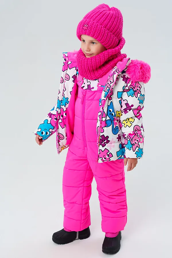 Комплект (Шапка+Снуд) PLAYTODAY, розовый - фото 2