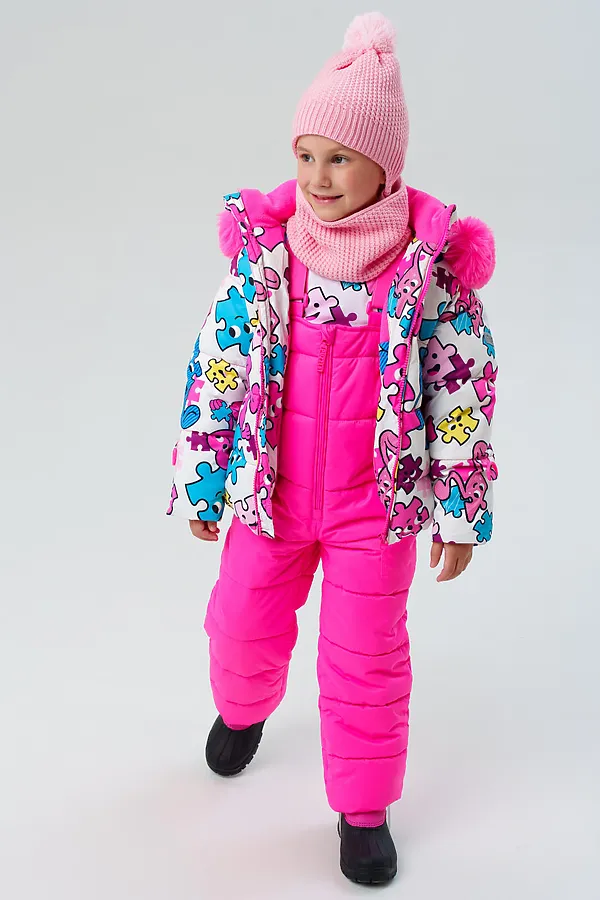 Комплект (Шапка+Снуд) PLAYTODAY, светло-розовый - фото 2