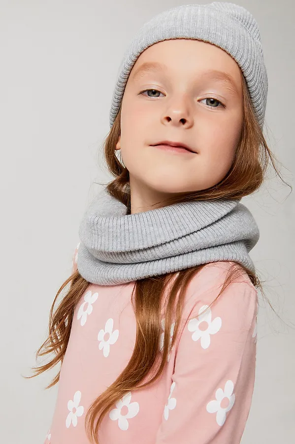 Шарф ACOOLA, серый меланж - фото 2