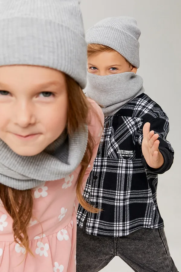 Шарф ACOOLA, серый меланж - фото 2