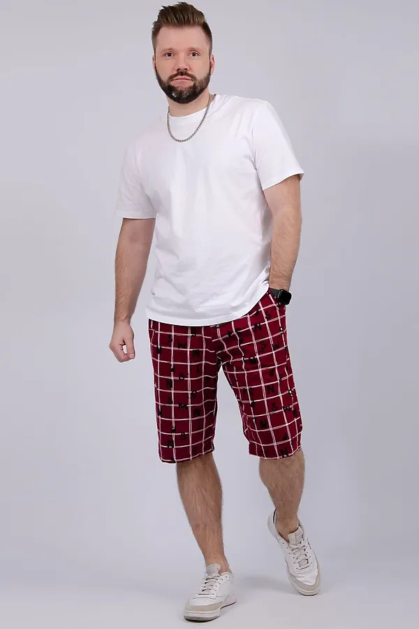 Шорты Прадо НАТАЛИ, бордо - фото 2