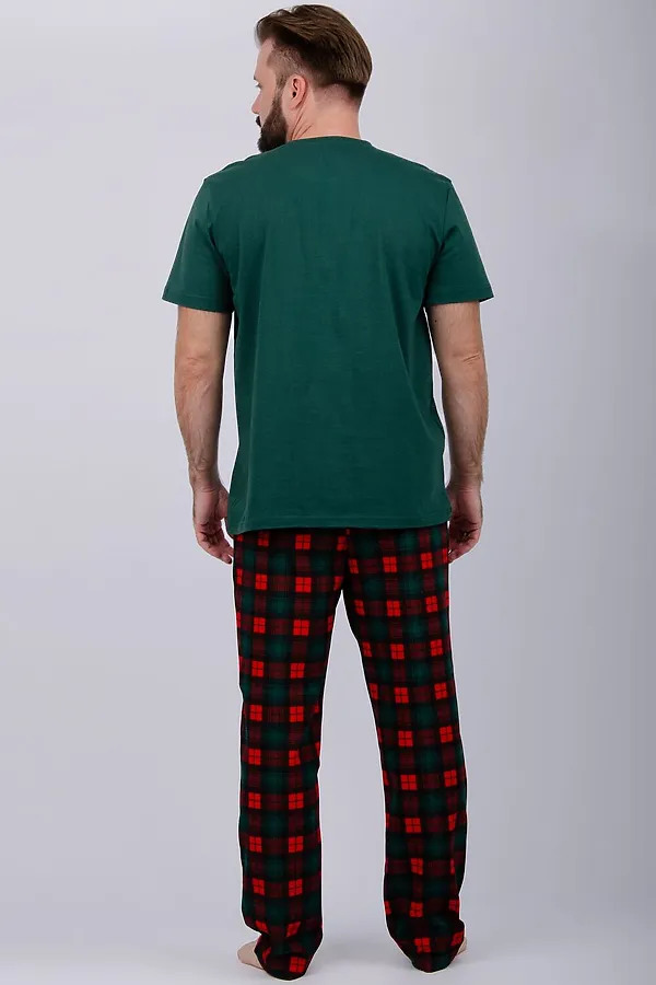 Пижама с брюками Дилан НАТАЛИ, зеленый - фото 2