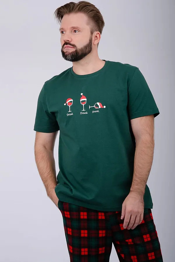 Пижама с брюками Дилан НАТАЛИ, зеленый - фото 2