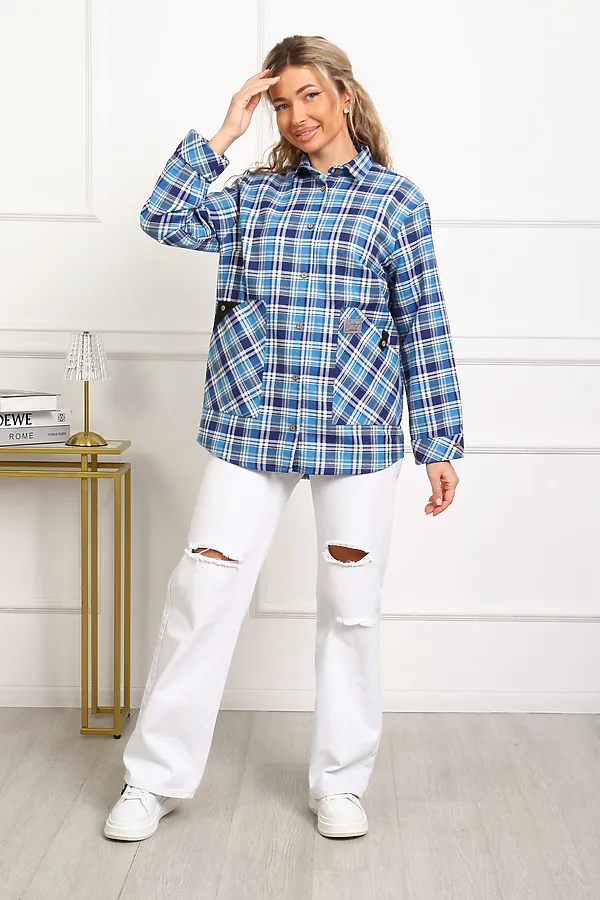 Рубашка 1094 НАТАЛИ, синий - фото 2