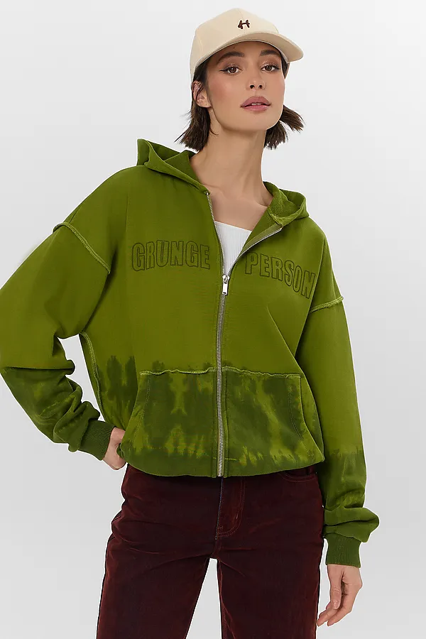 Толстовка MARK FORMELLE, грязно -оливковый +печать - фото 2