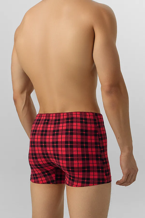 Трусы MARK FORMELLE, черная клетка на красном - фото 2