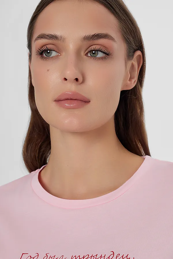 Туника MARK FORMELLE, розовая сказка +печать - фото 2