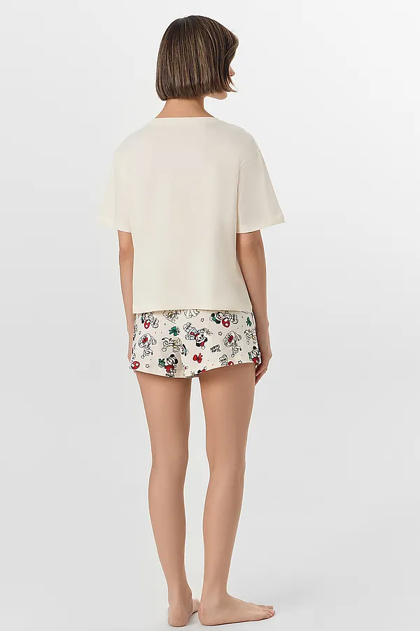 Пижама MARK FORMELLE, молочный +нг рисунки на молочном - фото 2
