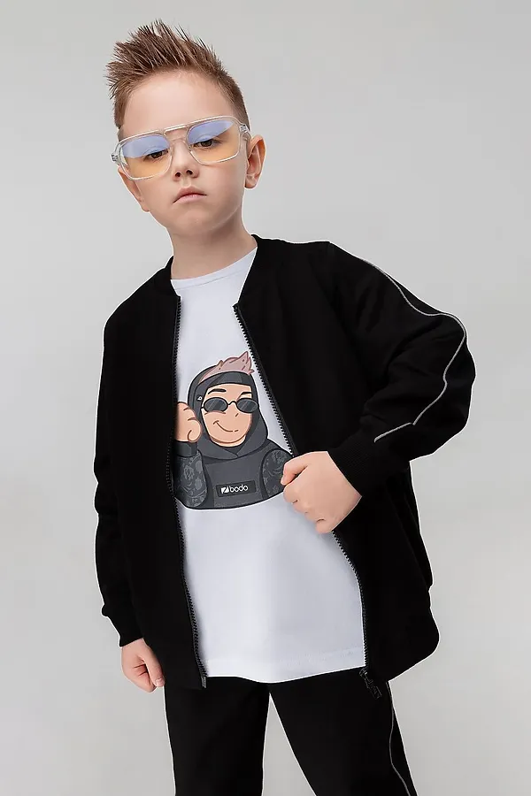 Костюм (Толстовка+Брюки) BODO, черный - фото 2