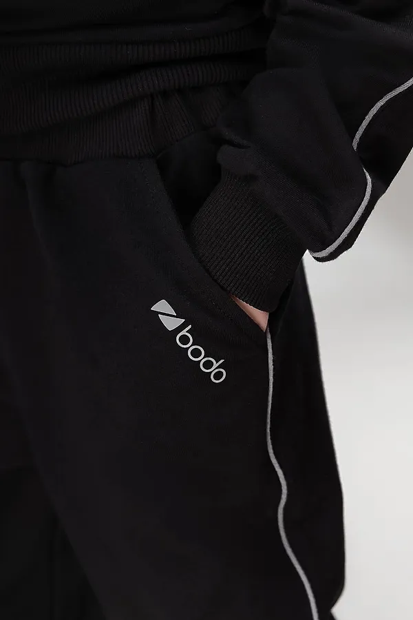 Костюм (Толстовка+Брюки) BODO, черный - фото 2