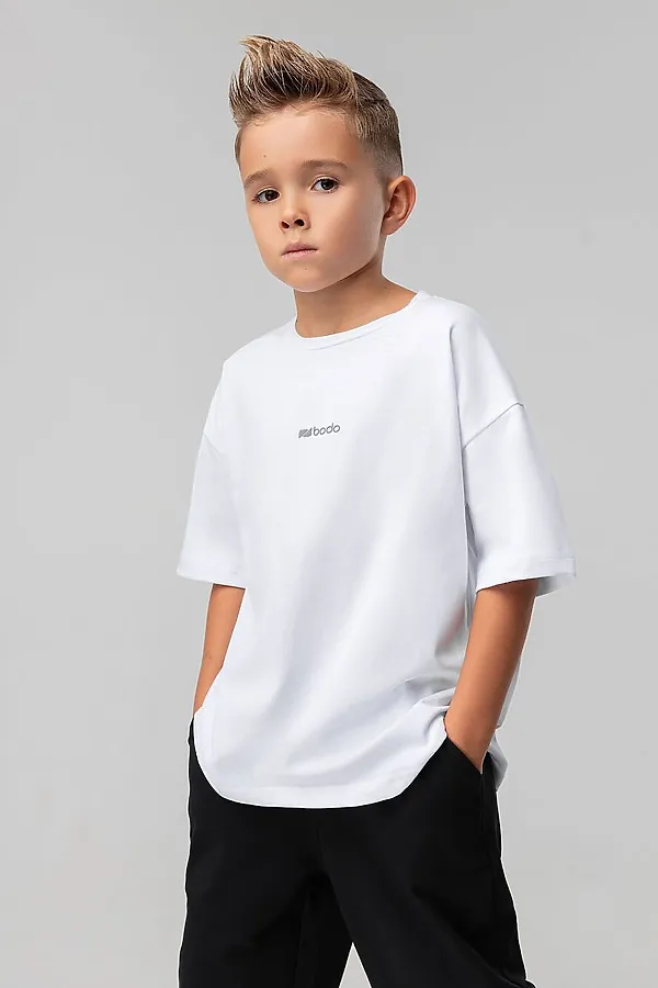 Футболка BODO, белый (темно-серый) - фото 2