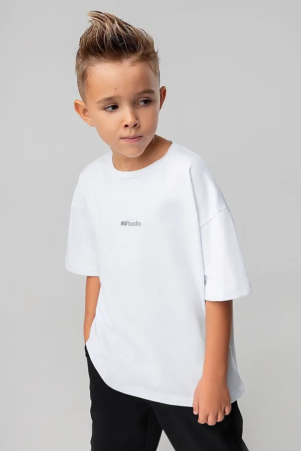 Футболка BODO, белый (темно-серый) - фото 2