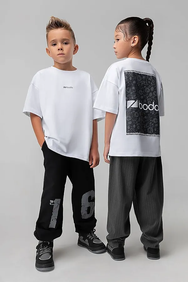 Футболка BODO, белый (темно-серый) - фото 2