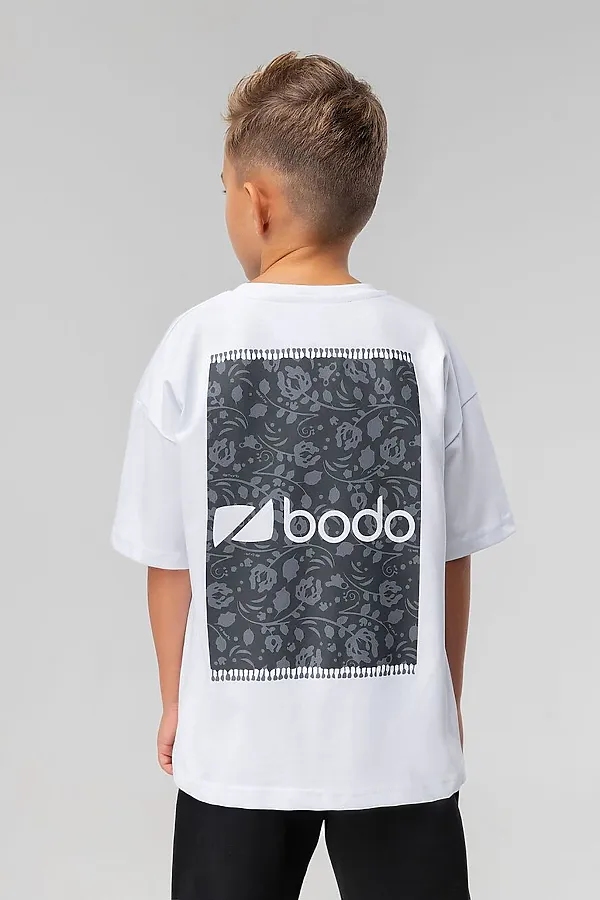 Футболка BODO, белый (темно-серый) - фото 2