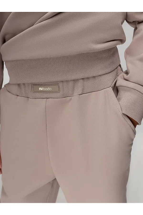 Костюм (Свитшот+Брюки) BODO, серо-бежевый - фото 2