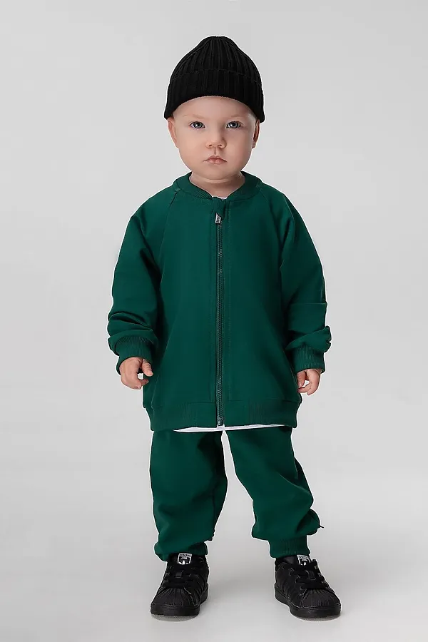 Костюм (Толстовка+Брюки) BODO, зеленый - фото 2