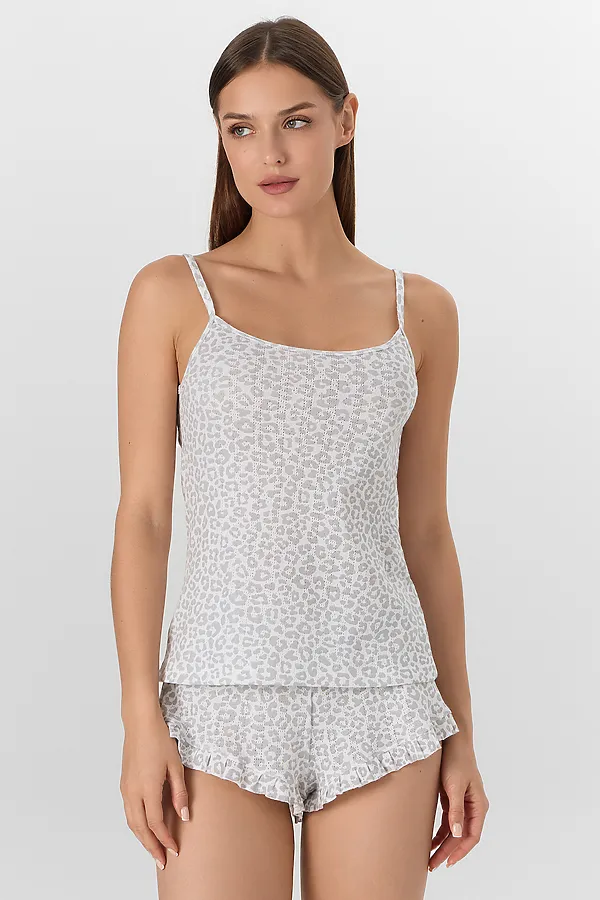 Пижама MARK FORMELLE, леопард на белом - фото 2