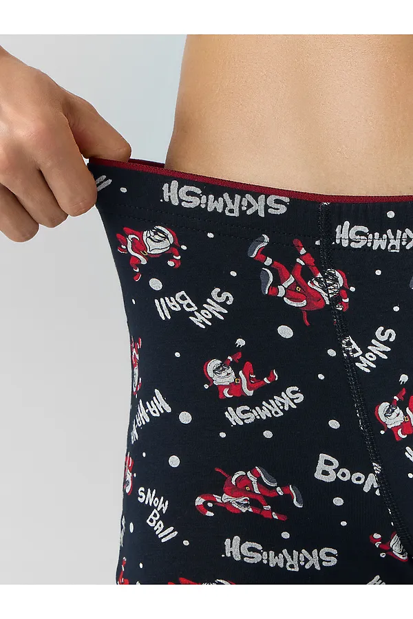 Трусы MARK FORMELLE, деды морозы на черном - фото 2