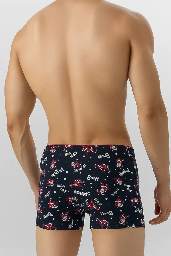 Трусы MARK FORMELLE, деды морозы на черном - фото 2