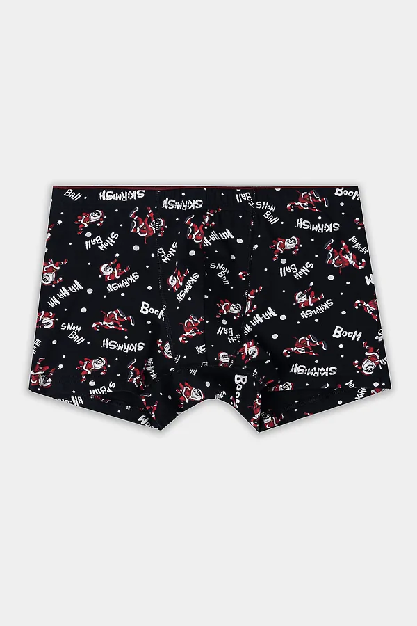 Трусы MARK FORMELLE, деды морозы на черном - фото 2