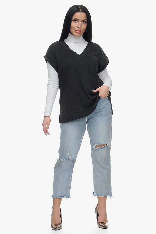 Жилет Брэнда НАТАЛИ, черный - фото 2