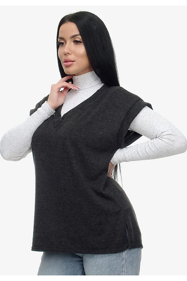 Жилет Брэнда НАТАЛИ, черный - фото 2