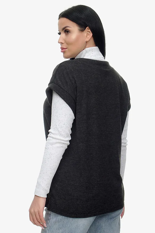 Жилет Брэнда НАТАЛИ, черный - фото 2